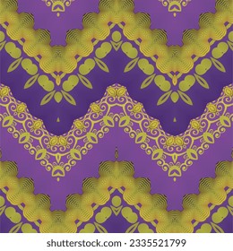 Seamless textured abstract background in red, purple and golden yellow colors