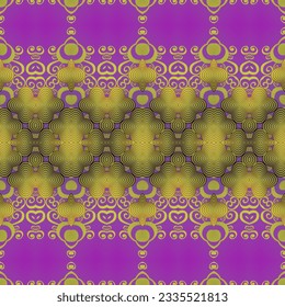 Seamless textured abstract background in red, purple and golden yellow colors