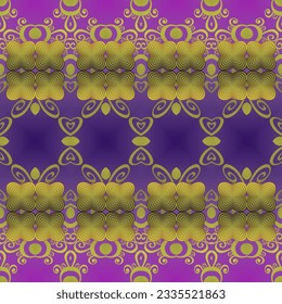 Seamless textured abstract background in red, purple and golden yellow colors