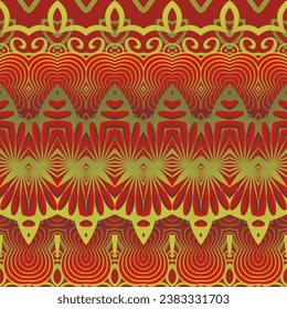 Fondo abstracto sin textura en rojo con líneas marrones doradas
