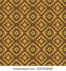 Seamless textured abstract background in yellow gold combined with brown