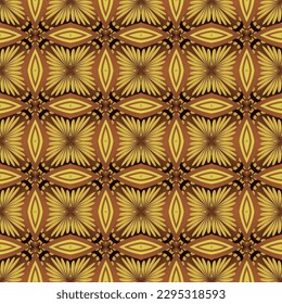 Seamless textured abstract background in yellow gold combined with brown
