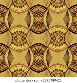 Fondo abstracto sin textura en dorado amarillo combinado con marrón