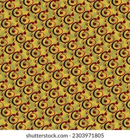 Seamless textured abstract background in yellow combined with red