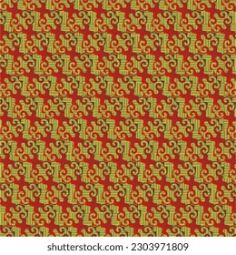 Seamless textured abstract background in yellow combined with red