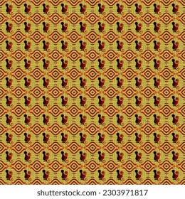 Seamless textured abstract background in yellow combined with red
