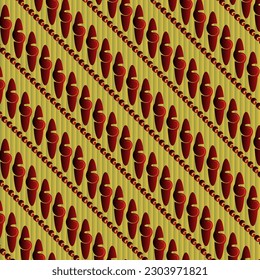 Seamless textured abstract background in yellow combined with red