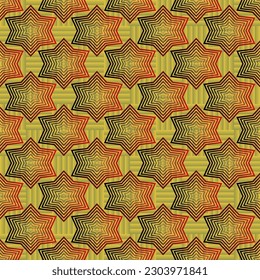 Seamless textured abstract background in yellow combined with red