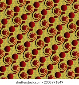 Fondo abstracto sin textura en amarillo combinado con rojo