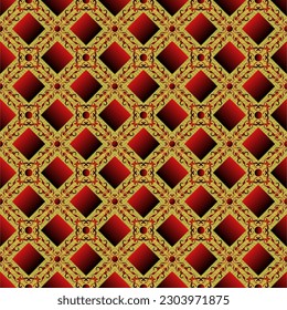 Seamless textured abstract background in yellow combined with red