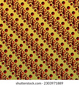 Seamless textured abstract background in yellow combined with red