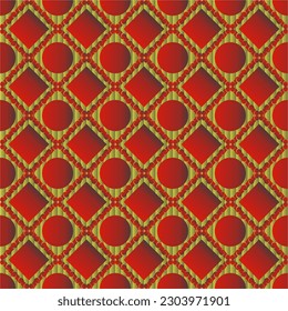 Seamless textured abstract background in yellow combined with red