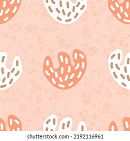 Seamless textured blooms pattern for textiles, fashion, fabric, home decor and wallpaper