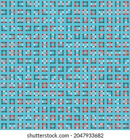 Seamless textured colourful vector pattern. Abstract geometric squares. Vector illustration for wallpaper, wrapping paper, poster backgrounds, fashion fabric and home decor.