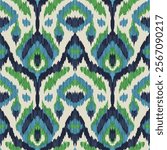 SEAMLESS TEXTURED IKAT GEOMETRIC AZTEC JACQUARD WOVEN BAROQUE PATTERN SWATCH