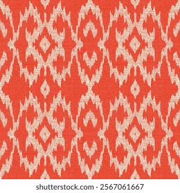 SEAMLESS TEXTURED IKAT GEOMETRIC AZTEC JACQUARD WOVEN BAROQUE PATTERN SWATCH