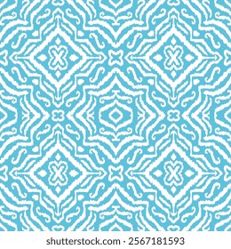 SEAMLESS TEXTURED IKAT GEOMETRIC AZTEC JACQUARD WOVEN BAROQUE PATTERN SWATCH