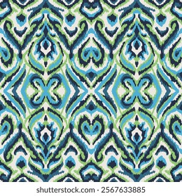 SEAMLESS TEXTURED IKAT GEOMETRIC AZTEC JACQUARD WOVEN BAROQUE PATTERN SWATCH	
