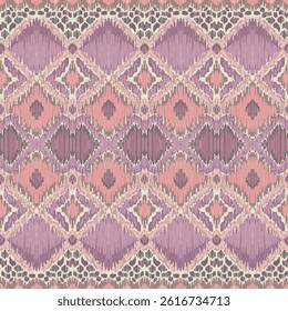 SEAMLESS TEXTURED IKAT GEOMETRIC AZTEC JACQUARD WOVEN BAROQUE PATTERN SWATCH