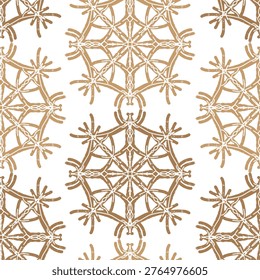 Seamless textured lace pattern in doodle style, hand drawn vector illustration, swirl ornament with vintage grunge brush strokes for textile wallpaper, packaging and surface design.