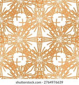 Seamless textured lace pattern in doodle style, hand drawn vector illustration, swirl ornament with vintage grunge brush strokes for textile wallpaper, packaging and surface design.