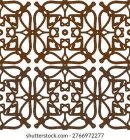 Seamless textured lace pattern in doodle style, hand drawn vector illustration, swirl ornament with vintage grunge brush strokes for textile wallpaper, packaging and surface design.