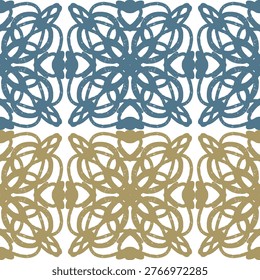 Seamless textured lace pattern in doodle style, hand drawn vector illustration, swirl ornament with vintage grunge brush strokes for textile wallpaper, packaging and surface design.