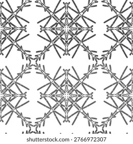 Seamless textured lace pattern in doodle style, hand drawn vector illustration, swirl ornament with vintage grunge brush strokes for textile wallpaper, packaging and surface design.