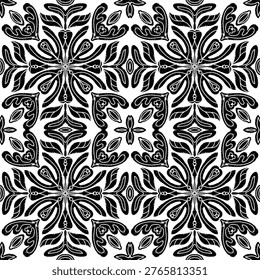 Seamless Textured Ornamental Pattern Vector – Abstract Decorative Background, Vintage Style Repeat Texture for Textile, Wallpaper, Packaging and Surface Design
