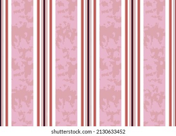 Seamless textured striped pattern in red with pink stripe and pink texture colors. Vector illustration,vector grunge stripes vertical seamless vector.