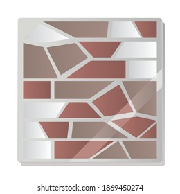 texturas sin inconvenientes de mosaicos abstractos pavimentando ilustración vectorial del suelo