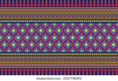 Seamless Textures with ethnic patterns. Navajo geometric abstract print. Decorative decoration with a rustic feel. The design is inspired by Native Americans.
