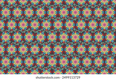 Seamless Textures with ethnic patterns. Navajo geometric abstract print. Decorative decoration with a rustic feel. The design is inspired by Native Americans. Colors are black and white.