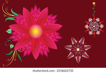 Seamless Textures with ethnic patterns. Navajo geometric abstract print. Decorative decoration with a rustic feel. The design is inspired by Native Americans.