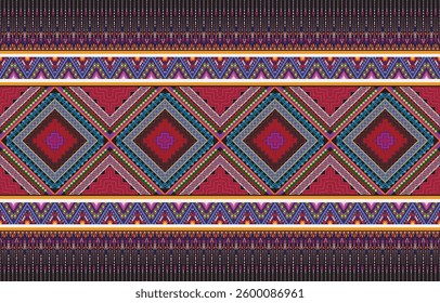 Seamless Textures with ethnic patterns. Navajo geometric abstract print. Decorative decoration with a rustic feel. The design is inspired by Native Americans. Colors are black and white.