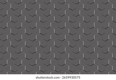 Texturas sin costuras con patrones étnicos. Impresión abstracta geométrica navajo. Decoración decorativa con un toque rústico. El diseño está inspirado en los nativos americanos. Los Colores son blanco y negro.