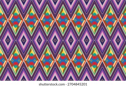 Texturas sem costura com padrões étnicos. Impressão abstrata geométrica navajo. Decoração decorativa com um toque rústico. O design é inspirado nos nativos americanos. As cores são preto e branco.