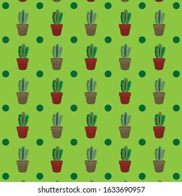 seamless textures patterns patterns of different types of cactus succulents for printing, wallpaper, background, surface texture, tiles on beautiful backgrounds.