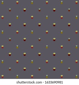 seamless textures patterns patterns of different types of cactus succulents for printing, wallpaper, background, surface texture, tiles on beautiful backgrounds.