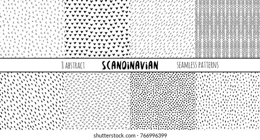Seamless Textures. Scandinavian Style.