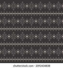 Seamless thai northern style pattern for home decoration ideas wallpaper fashion ikat stripes pillows decorative textile vector background tribal black and white graphic design.