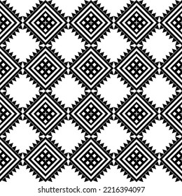 patrón tailandés ininterrumpido, hermoso patrón geométrico étnico oriental tradicional Borddery Resumen Vector Ilustración Textura Diseño Tela Moqueta de envolver tela