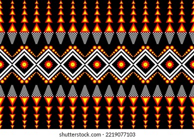 seamless Thai pattern, beautiful traditional oriental ethnic geometric pattern Embroidery Abstract Vector Illustration Texture Design Fabric Clothing Wrapping Carpet