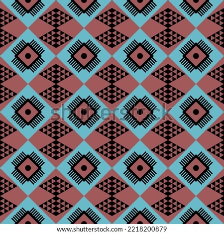 seamless Thai pattern, beautiful traditional oriental ethnic geometric pattern Embroidery Abstract Vector Illustration Texture Design Fabric Clothing Wrapping Carpet