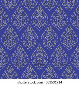 Seamless Thai pattern, repetitive background from Thailand