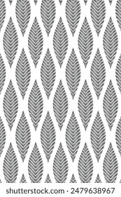 Seamless thin linear design. Abstract geometric wavy pattern with a stylish silver texture.