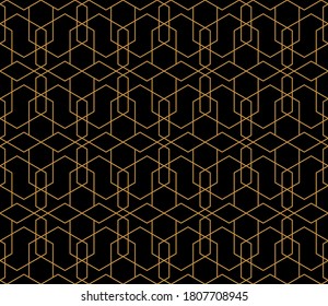 Seamless thin linear vector pattern. Abstract geometric background. Stylish fractal texture.