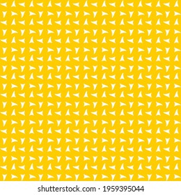 Seamless thin paper pattern. Curves triangles. Geometric orange background.