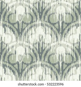 Seamless three leaf clover scallop pattern
