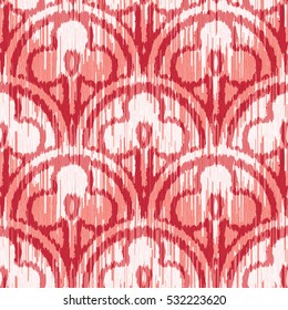 Seamless three leaf clover scallop pattern